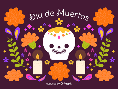 Día de Muertos candy dayofthedead design dia de muertos doodle flowers happy illustration inktober2019 kawaii vector vector illustration