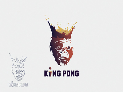 . beer branding creative crown graphic design icon illustrator inspiration king kong logo logo design logotype process rebranding typogaphy vector