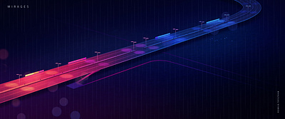 mirages_part1_019 akira bridge city cyberpunk futur illustration light neon retro travel trystram