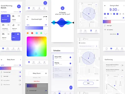 Automation Solutions app app design application interface iot smart home ui user interface ux