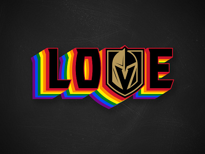 Love - VGK branding hockey illustration lgbt logo matt mcelroy nhl sports