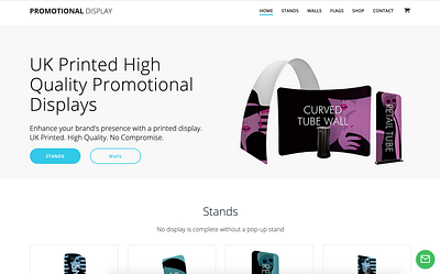 Promotional Display Site branding design graphic design logo site web webdesign website
