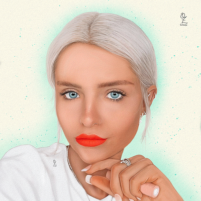 Mikaela Richter art arte color design dibujo digitalart diseño drawing fanart illustration mexico mikaela richter model ozgaleano portrait retrato