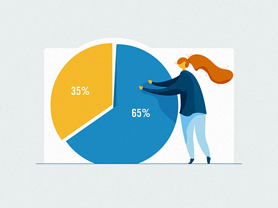 Assisted Living assisted living character design chart girl graph man percentage pie chart retirement wheelchair