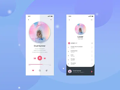 Music player app design icon original uiux