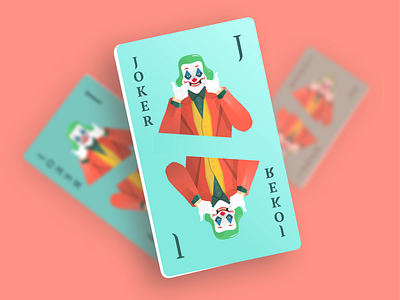 JOKER - Playing card | Illustration batman card cards dc dccomics download figma film flat free freebie game icon illustration joker marvel mockup movie superhero vector