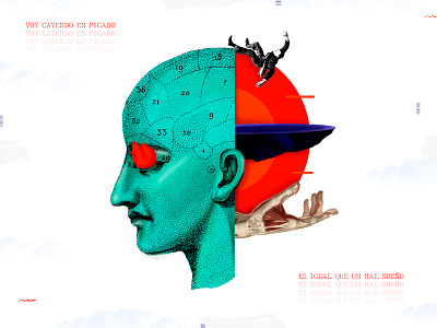 Es igual que un mal sueño. collage design digitalart illustration