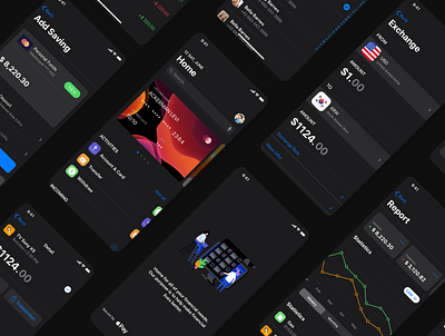 Finance App Design - CaDeep Finance app app design capi creative design ios 13 ios app mobile mobile app ui ui design ui kit