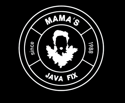 Mama's java fix branding design flat graphic design illustration logo minimal