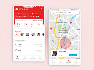 HSBC Find HSBC app banking daily ui dailyui design geolocation maps mobile app mobile app design mobilebanking ui ui exploration ux uxdesign