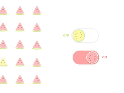 Daily UI 015 On OffSwitch app dailyui design onoffswitch watermelon web