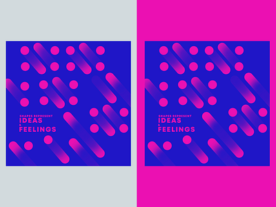 The meaning of shapes design flat illustration minimal poster design typography vector