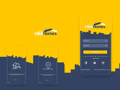 Real Estate App app design graphicdesign housing icon illustration logo realestate ui ux vector