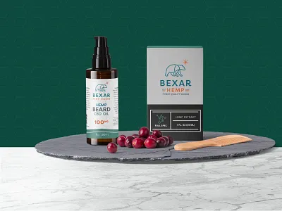 Bexar Hemp cbd Product Shot brand design branding cbd cbd logo cbd oil identity branding package package design packaging