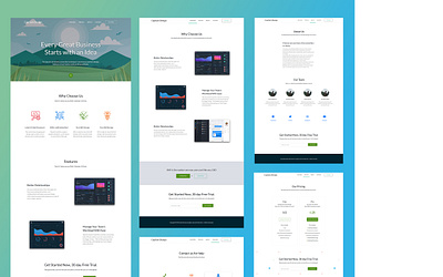 Web Template For Startups design template ui ux web website