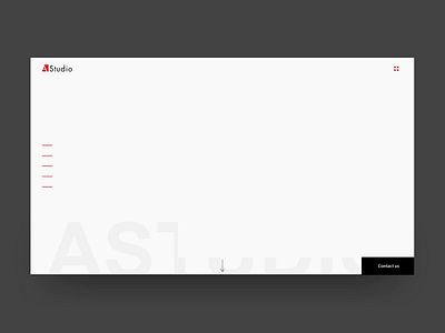 AStudio motion presentation architechture branding clean ui design landing page logo minimalism motion typography ui web