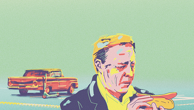 WIP illustration chevrolet contemplating drawing electric scooter hot dog illustration old car photoshop scooter voi