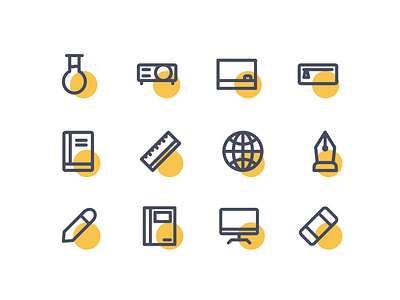 Education icons line icon icon a day icon app icon design icon set illustration line icon