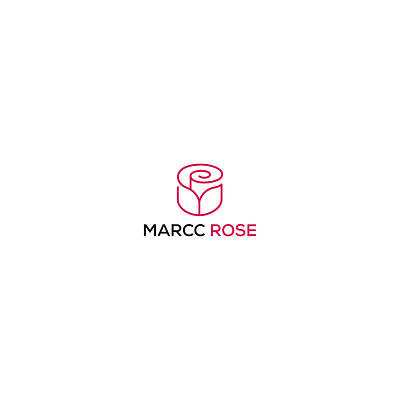 M +Rose (Unused) adobe illustrator branding design fashion brand logo rose unused