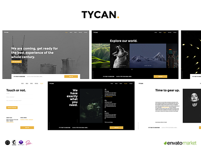 TYCAN - Timeless Coming Soon Template coming soon construction creative design fullpage modern onepage responsive ui ux web