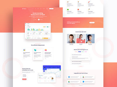 SasPik | Landing WordPress theme 2019 trend agency branding clean creative design flat graphic design illustration logo minimal saas landing page saas website typography ui ux web website wordpress wp theme