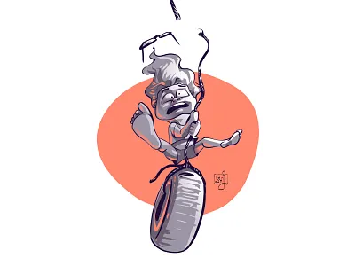 SWING boy character design funny illustration illustrator inktober2019 procreate swing