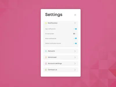 Daily UI 018 - Settings app application concept design mobile product design ui ui design ux web web design