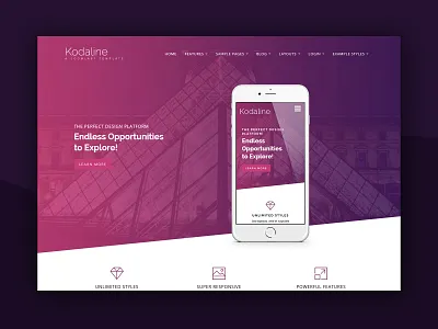 J51 Kodaline - A Joomla Template joomla joomla designs joomla template joomla templates purple template template design theme design web design webdesign