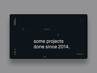 FM/Folio ― 03 app clean dark minimal paralla portfolio transition webdesign x personnal