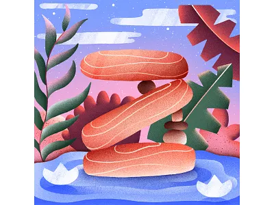 Z is for Zen balancing foliage peaceful stones water z zen