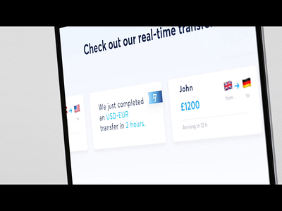 Transferwise Teaser Video Concept aftereffects animation banktransfer concept data fintech hackathon mobilepayment money motion payment realtime showcase teaser transfers transferwise video