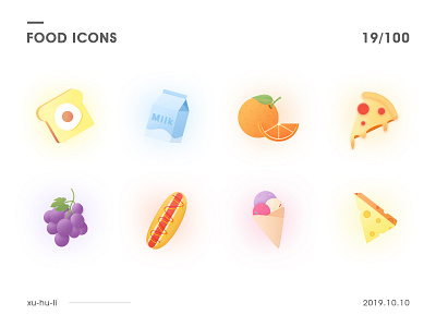 food icon catch the star girl ui 设计