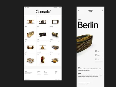 Laborati Ginori clean design grid header layout minimal typography web website whitespace