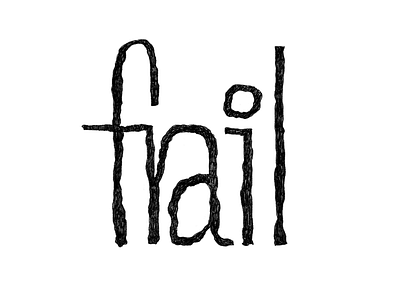 Frail black and white hand lettering inktober2019 lettering type type art type design type draw typo tyxca