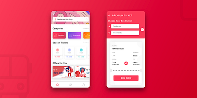 Season Ticket Booking App app application application ui automobile branding bus app bus booking bus travel cards ui dailyui design illustration season ticket ticket ticket app ticket booking travel travel app ux vibrant color