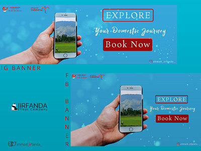 SOCIAL MEDIA BANNER | DOMESTIC TRAVEL CAMPAIGN adobe illustrator adobe photoshop advertising branding promotion social media travel travel agency traveling