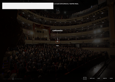 Teatro Real - Intro Loading 2016 flat madrid modern rtves ui ux