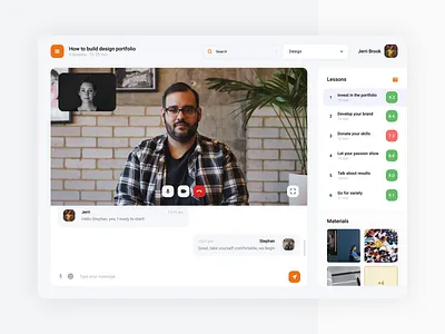 Personal education page dashboard education educational event lessons teacher tutorial ui ux