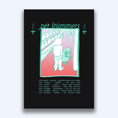 Tour Poster design illustration poster supermarket