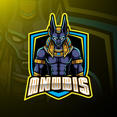 Anubis sport mascot logo design animal logo anubis branding design esport esports game design graphic design illustration logo mascot logo