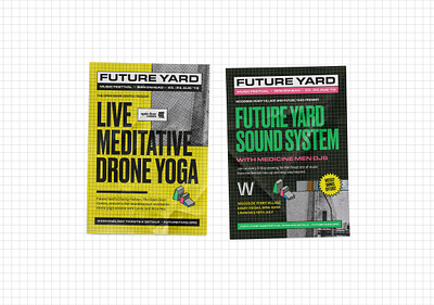 Future Yard Posters branding design liverpool music poster print type typography vector