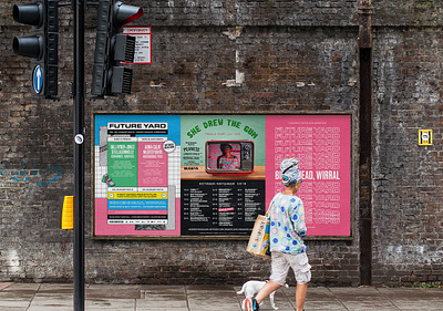 Future Yard Billboard billboard billboard design liverpool music poster print uk