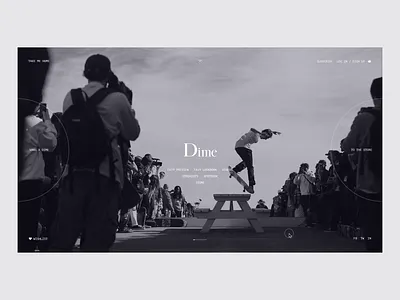 DIME MTL black and white dime dime mtl e commerce fashion fashion website grid design landing page minimal minmal web design skate skateboarding store typography ui ui design ux web design website