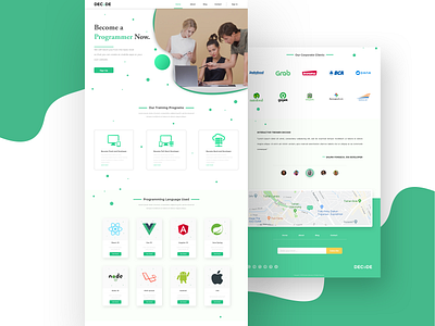 Decode Website Page design learning logo ui ux web