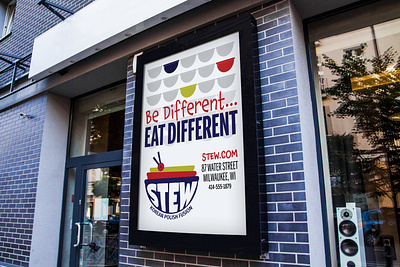 Stew, a Korean Polish fusion restaurant, Outdoor Ad advertising branding design illustration logo marketing outdoor advertising poster restaurant branding typography