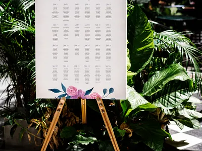 Seating chart for wedding design art graphic design seating typography vector wedding wedding invitation