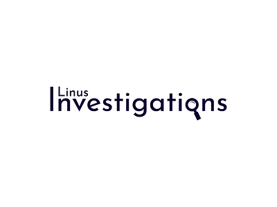 Linus Investigations adobe illustrator amateur design flat graphic graphic design graphicdesign icon illustration illustrator illustrator art illustrator cc investigation logo logo design logodesign logos logotype minimalistic vector