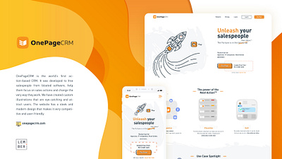 OnePageCRM design flat illustration illustrator minimal ui ux vector web website