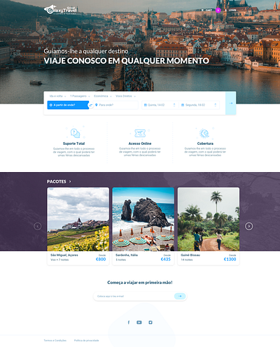 Galaxy Travel Agency clean design interactive interface ui user interface ux web web app web design