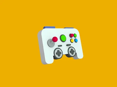 Classic Controller 3d art direction c4d cartoon console design dribbble game art illustration iran lowpoly modeling octane tehran